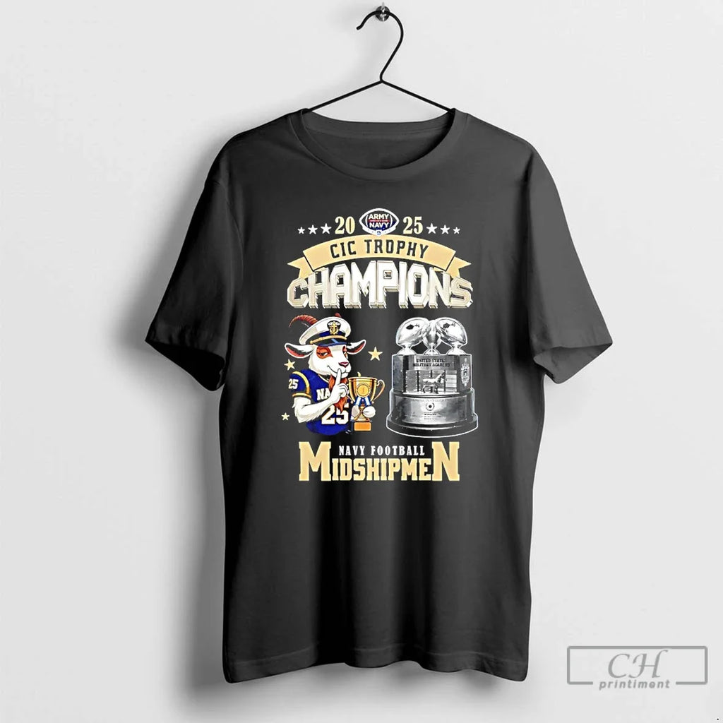 Classic Navy Midshipmen Football 2025 Cic Trophy - Adult & Kids T-Shirts, Sweatshirts & Hoodies apparel design preview 1