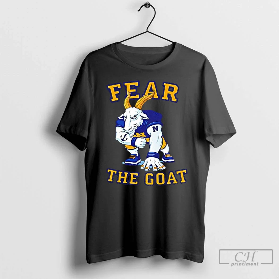 Classic Navy Midshipmen Fear The Goat - Adult & Kids T-Shirts, Sweatshirts & Hoodies apparel design preview 1