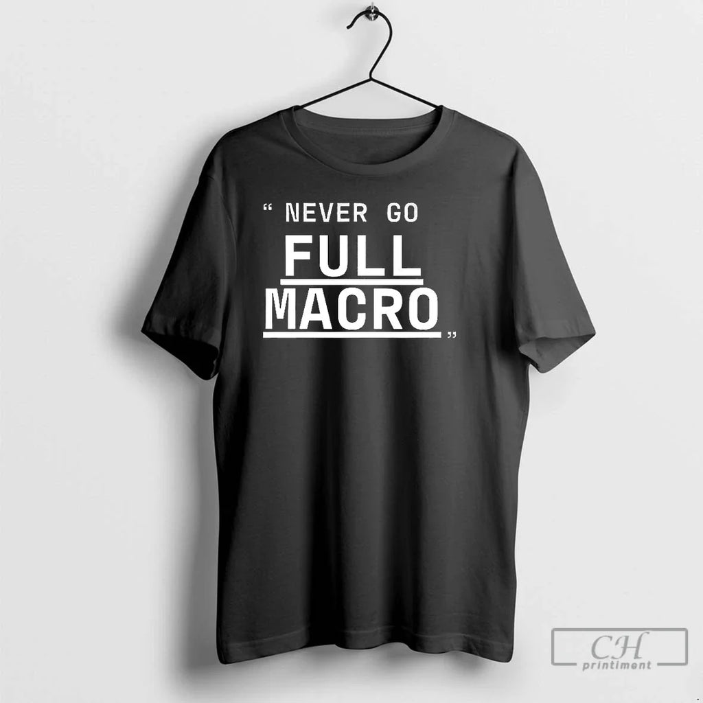 Classic Never Go Full Macro Underline - Adult & Kids T-Shirts, Sweatshirts & Hoodies apparel design preview 1