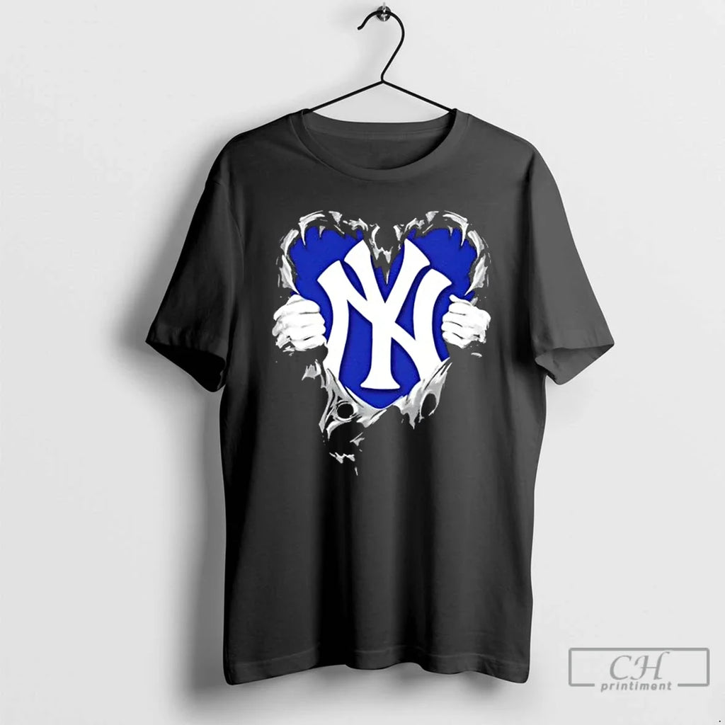 Classic New York Yankees Rip The Chest Forever In My - Adult & Kids T-Shirts, Sweatshirts & Hoodies apparel design preview 1