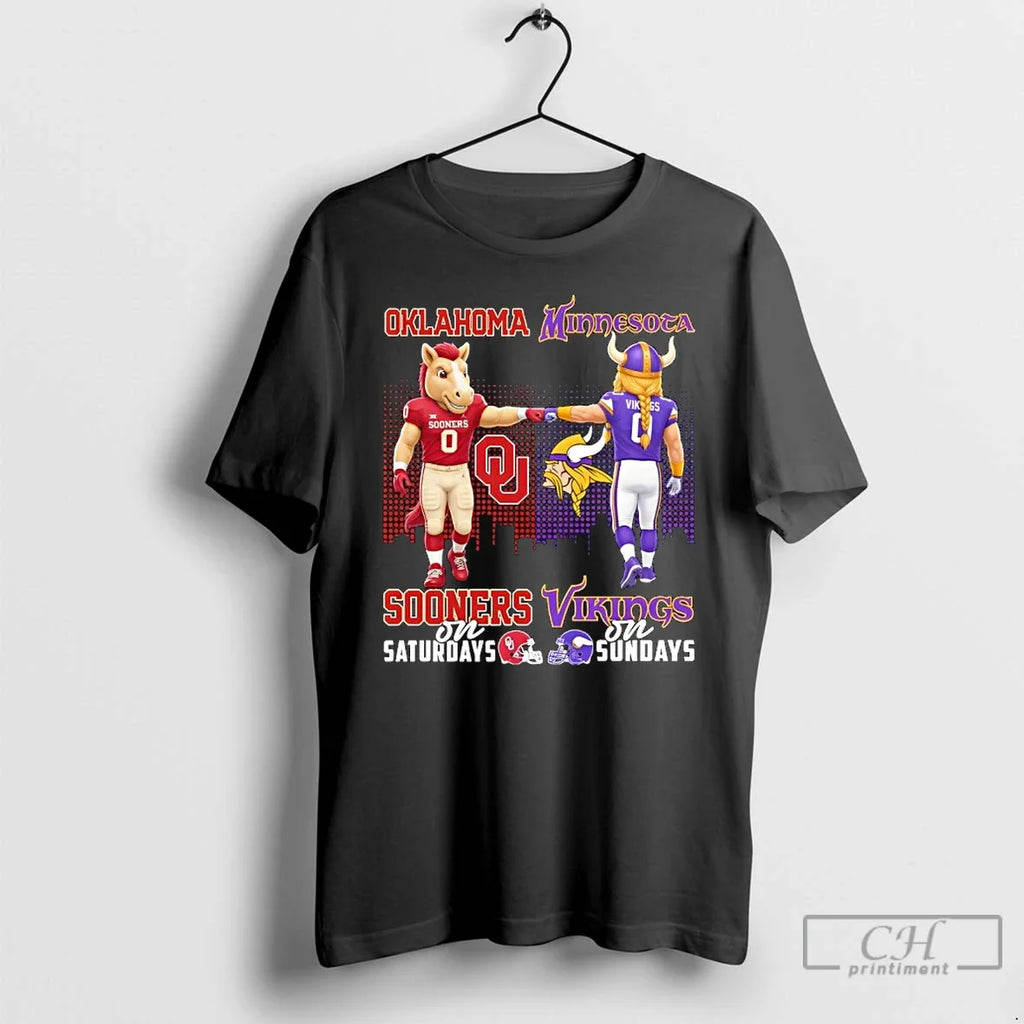 Classic Oklahoma Sooners On Saturdays X Minnesota - Adult & Kids T-Shirts, Sweatshirts & Hoodies apparel design preview 1