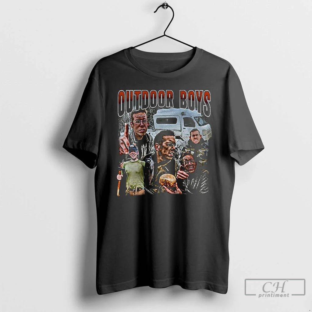 Classic Outdoor Boys Camping Nature Lover Graphic - Adult & Kids T-Shirts, Sweatshirts & Hoodies apparel design preview 1