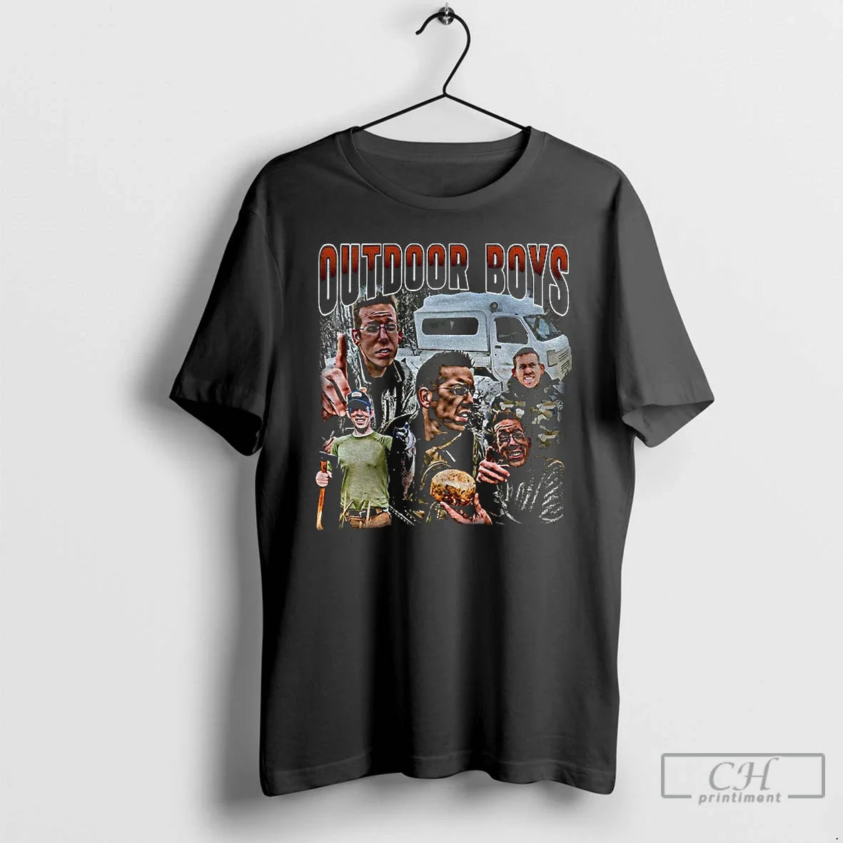 Classic Outdoor Boys Camping Nature Lover Graphic - Adult & Kids T-Shirts, Sweatshirts & Hoodies apparel design preview 1