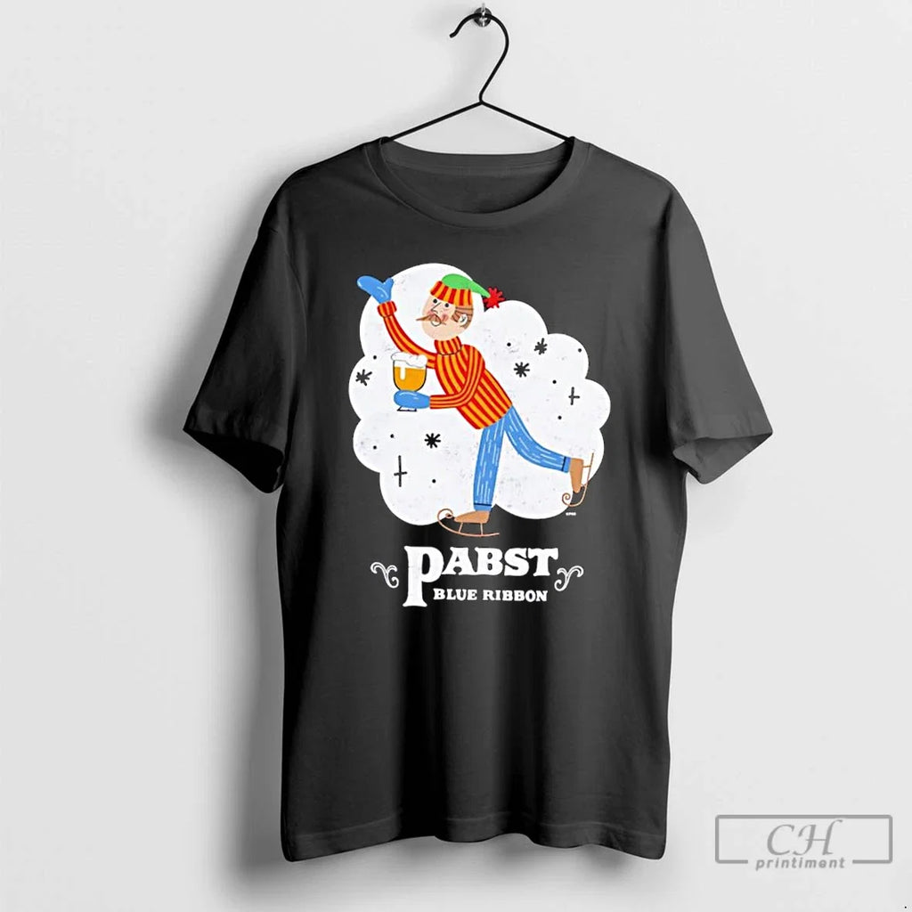 Classic Pabst Blue Ribbon Holiday - Adult & Kids T-Shirts, Sweatshirts & Hoodies apparel design preview 1