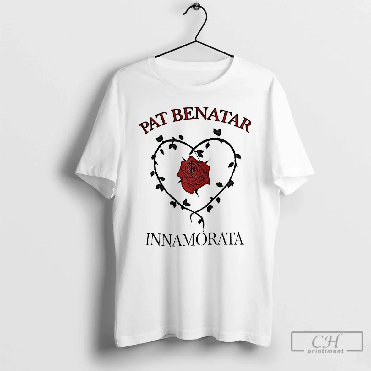 Classic Pat Benatar Innamorata Rose Heart Vintage - Adult & Kids T-Shirts, Sweatshirts & Hoodies apparel design preview 1