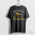 Classic Pollinators Bee 8bit Support Your Local - Adult & Kids T-Shirts, Sweatshirts & Hoodies apparel design preview 1