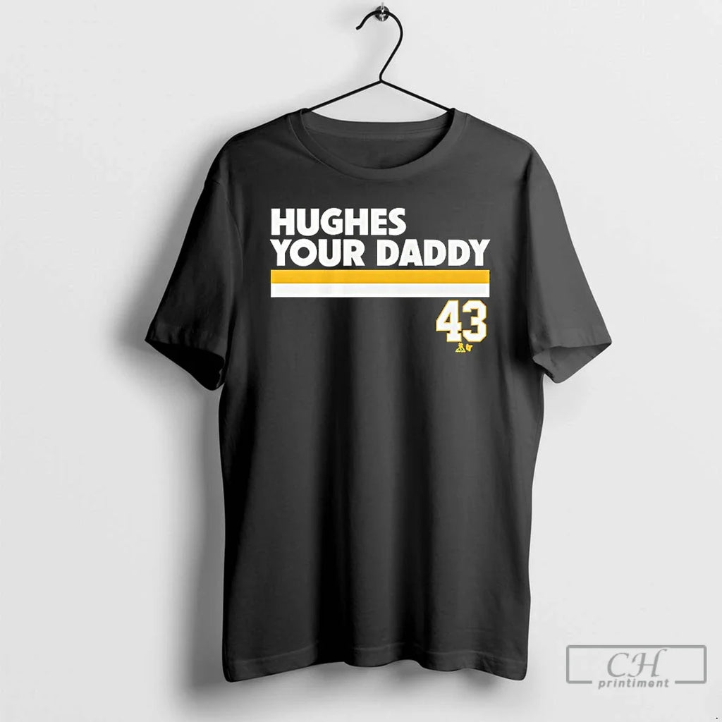 Classic Quinn Hughes Minnesota Wild 43 Your Daddy - Adult & Kids T-Shirts, Sweatshirts & Hoodies apparel design preview 1