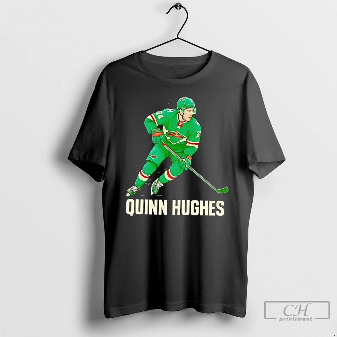 Classic Quinn Hughes Minnesota Wild - Adult & Kids T-Shirts, Sweatshirts & Hoodies apparel design preview 1