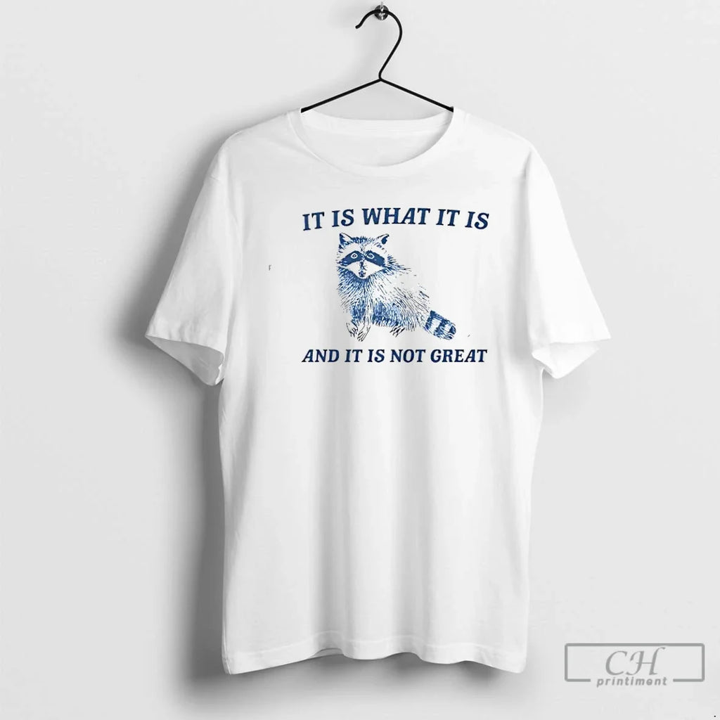 Classic Raccoon It Is What And Not Great Vintage - Adult & Kids T-Shirts, Sweatshirts & Hoodies apparel design preview 1