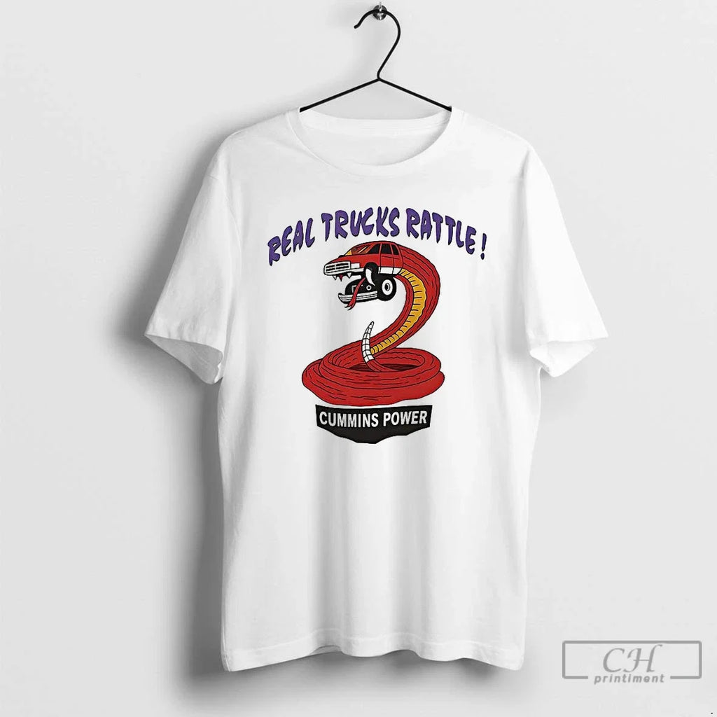 Classic Real Trucks Rattle Cummins Power Rattlesnake - Adult & Kids T-Shirts, Sweatshirts & Hoodies apparel design preview 1