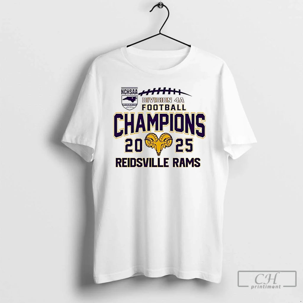 Classic Reidsville Rams 2025 Nchsaa Division 4a - Adult & Kids T-Shirts, Sweatshirts & Hoodies apparel design preview 1