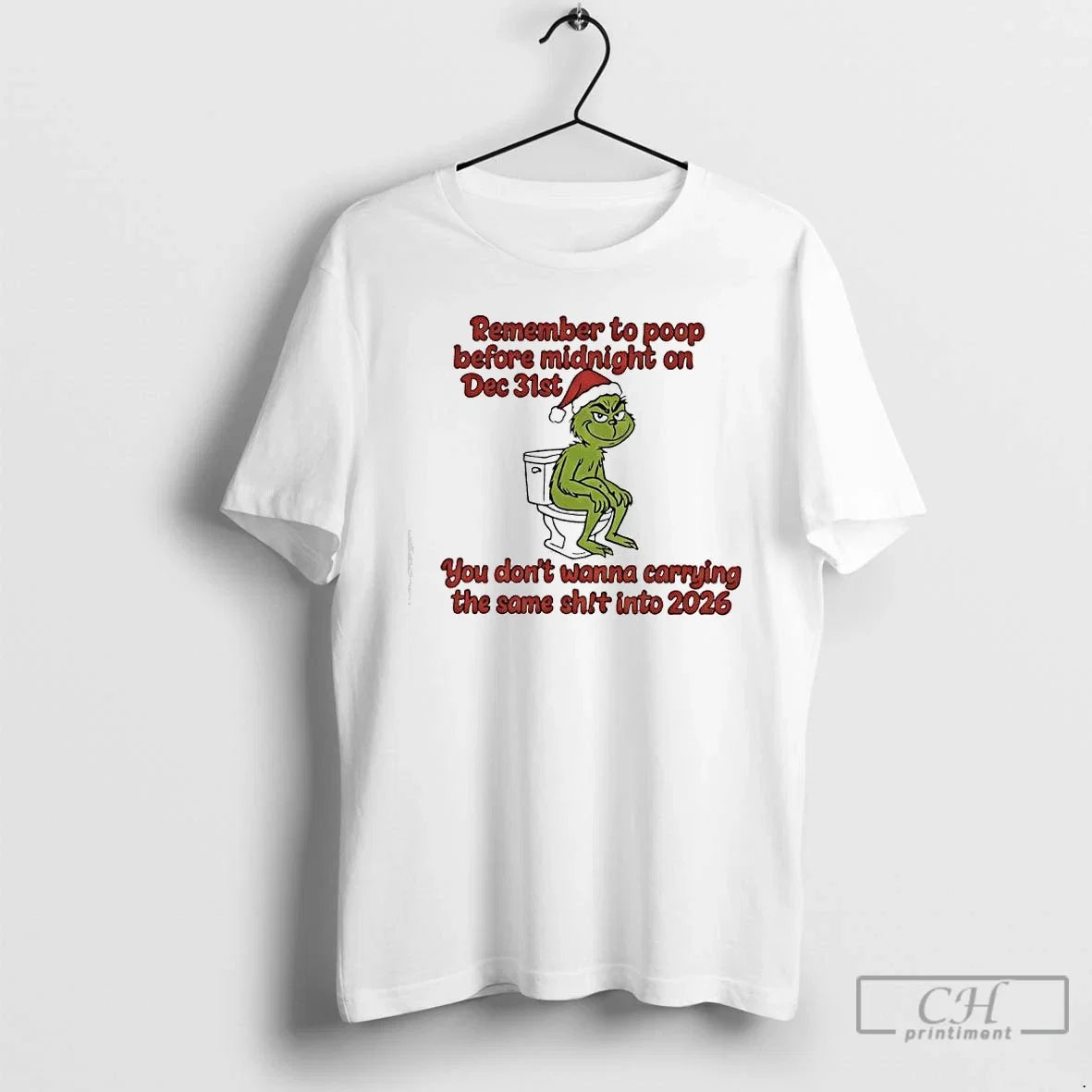 Classic Remember To Poop Before Midnight On Dec 31st - Adult & Kids T-Shirts, Sweatshirts & Hoodies apparel design preview 1