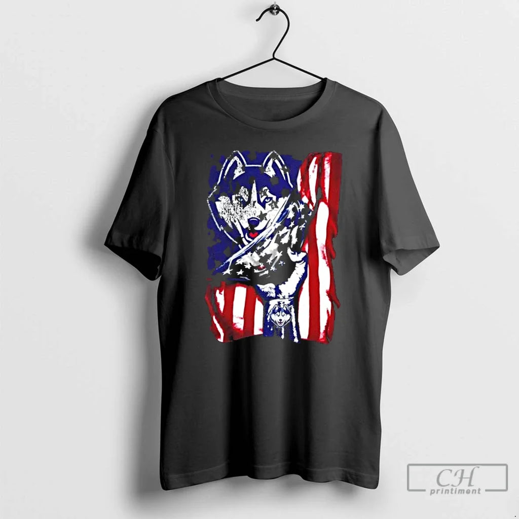 Classic Revealing The Glory Connecticut Huskies X Usa - Adult & Kids T-Shirts, Sweatshirts & Hoodies apparel design preview 1