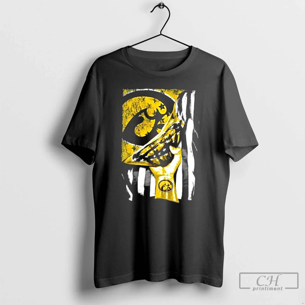 Classic Revealing The Glory Iowa Hawkeyes X Usa Flag - Adult & Kids T-Shirts, Sweatshirts & Hoodies apparel design preview 1