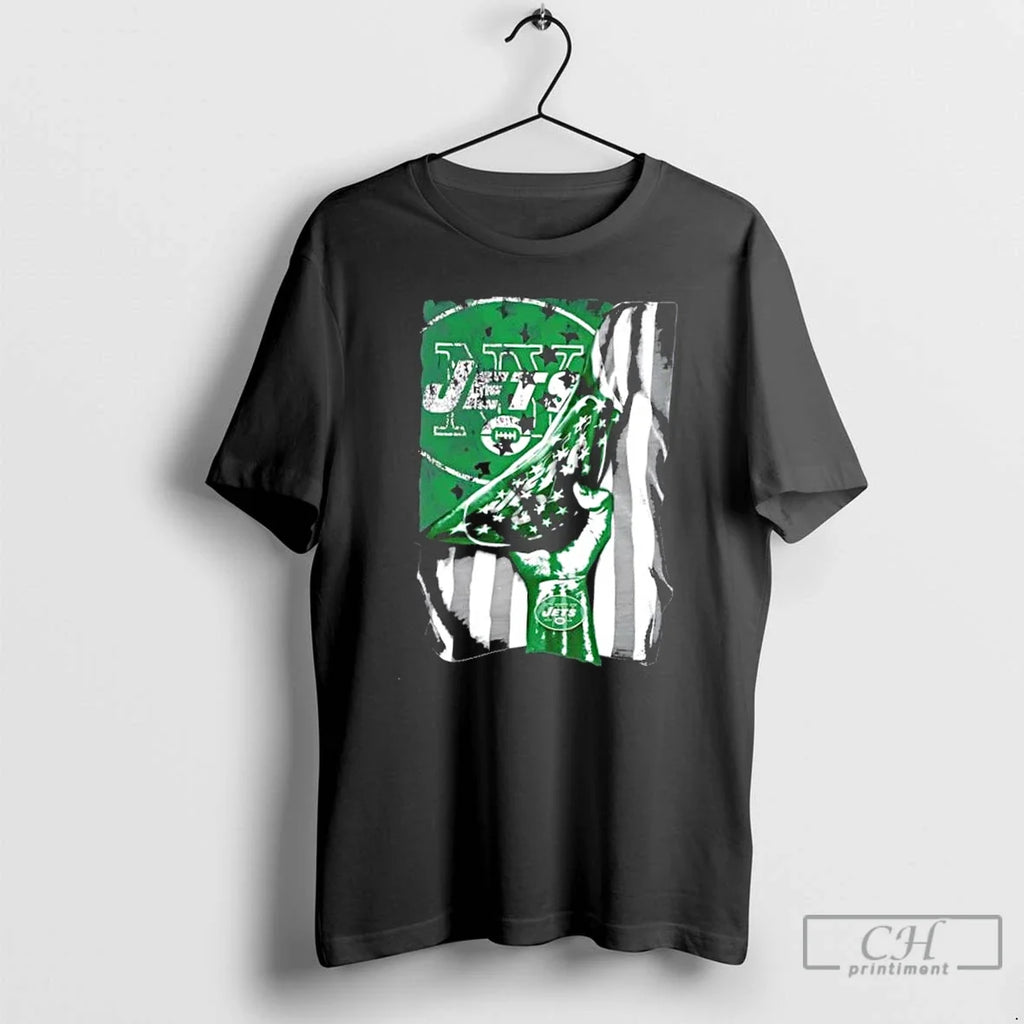 Classic Revealing The Glory New York Jets X Usa Flag - Adult & Kids T-Shirts, Sweatshirts & Hoodies apparel design preview 1
