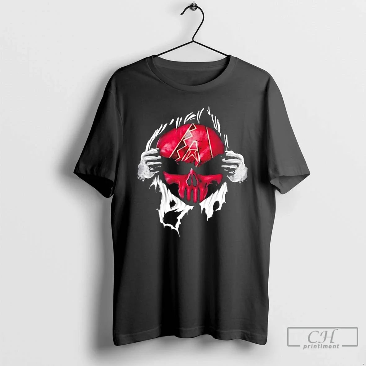 Classic Ripped From The Chest Skull Deep Atlanta - Adult & Kids T-Shirts, Sweatshirts & Hoodies apparel design preview 1