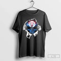 Classic Ripped From The Chest Skull Deep Texas - Adult & Kids T-Shirts, Sweatshirts & Hoodies apparel design preview 1