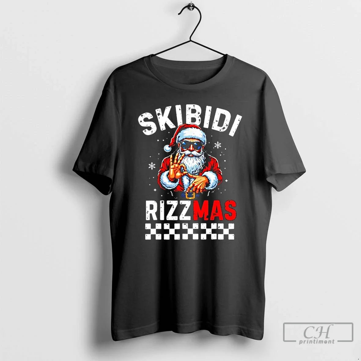 Classic Rizz Christmas Santa 6 7 Xmas Skibidi Rizzmas - Adult & Kids T-Shirts, Sweatshirts & Hoodies apparel design preview 1