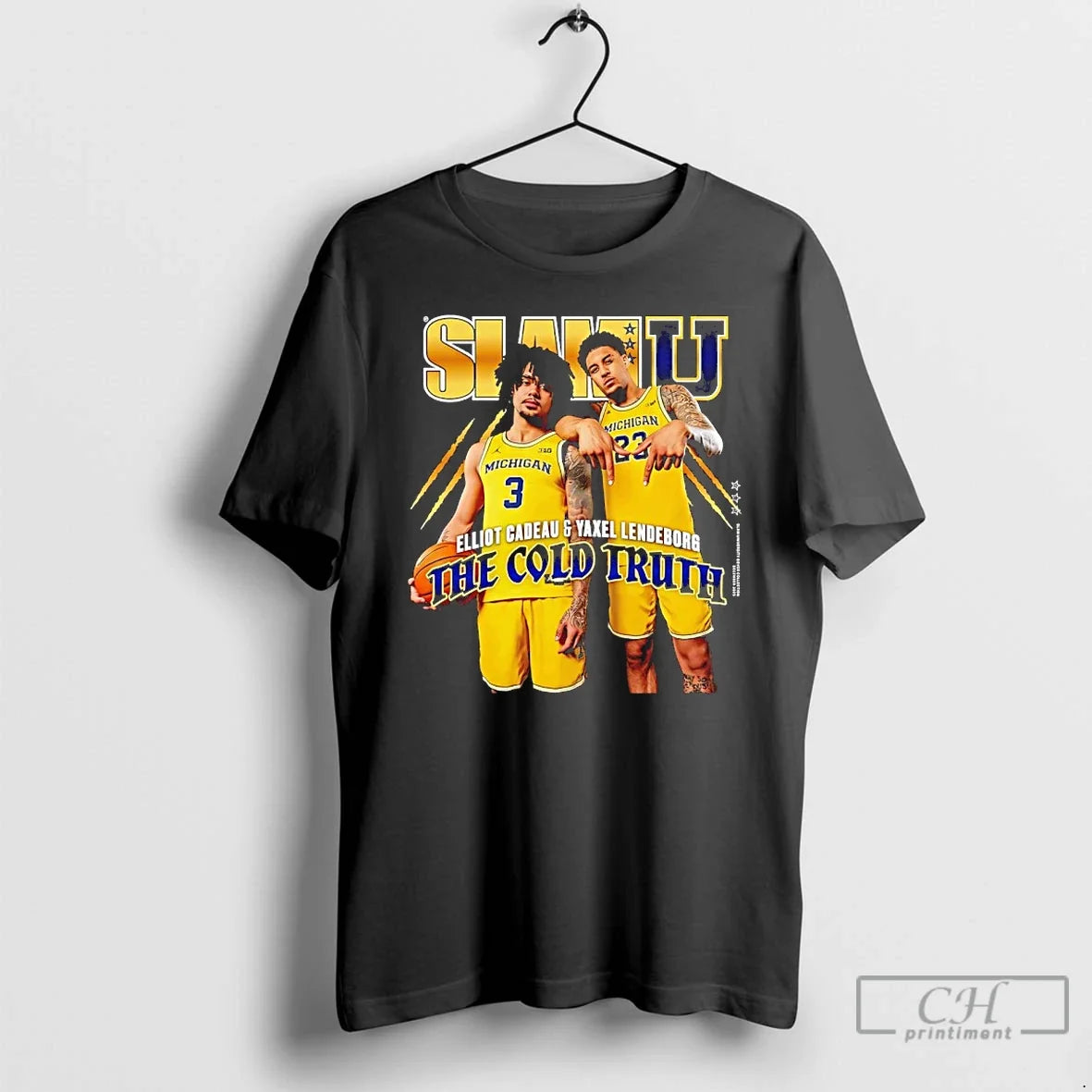 Classic Slamu Michigan Wolverines Yaxel Lendeborg And - Adult & Kids T-Shirts, Sweatshirts & Hoodies apparel design preview 1