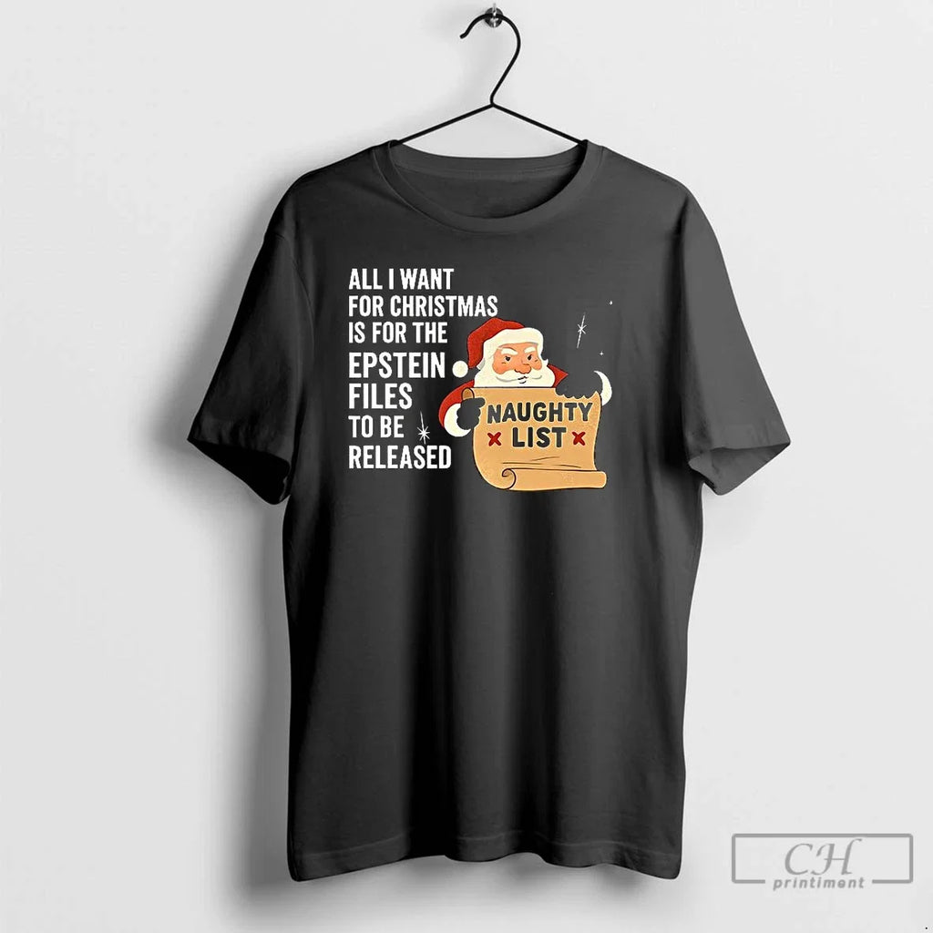 Classic Santa All I Want For Christmas Is The Epstein - Adult & Kids T-Shirts, Sweatshirts & Hoodies apparel design preview 1