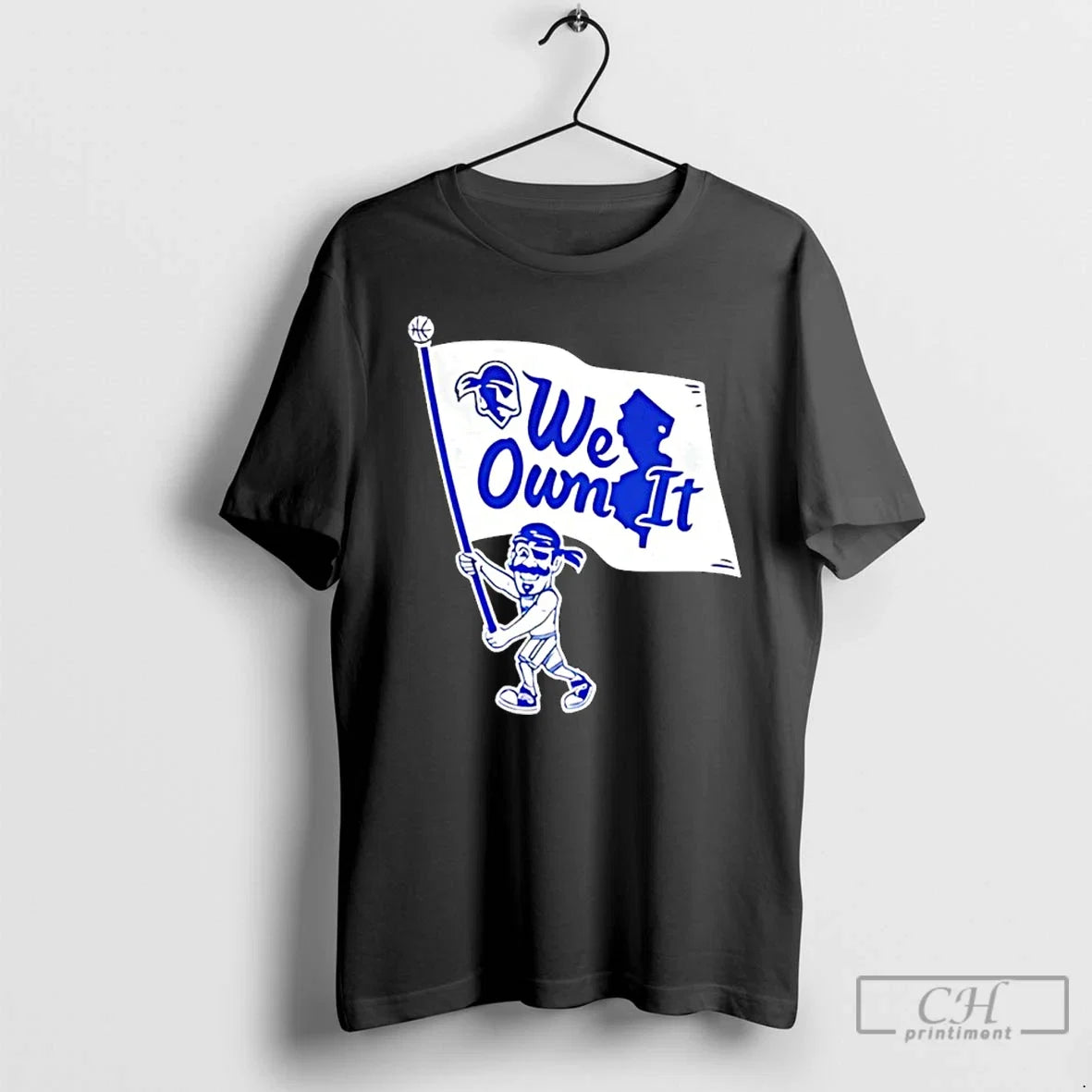 Classic Seton Hall University We Own It Flag - Adult & Kids T-Shirts, Sweatshirts & Hoodies apparel design preview 1