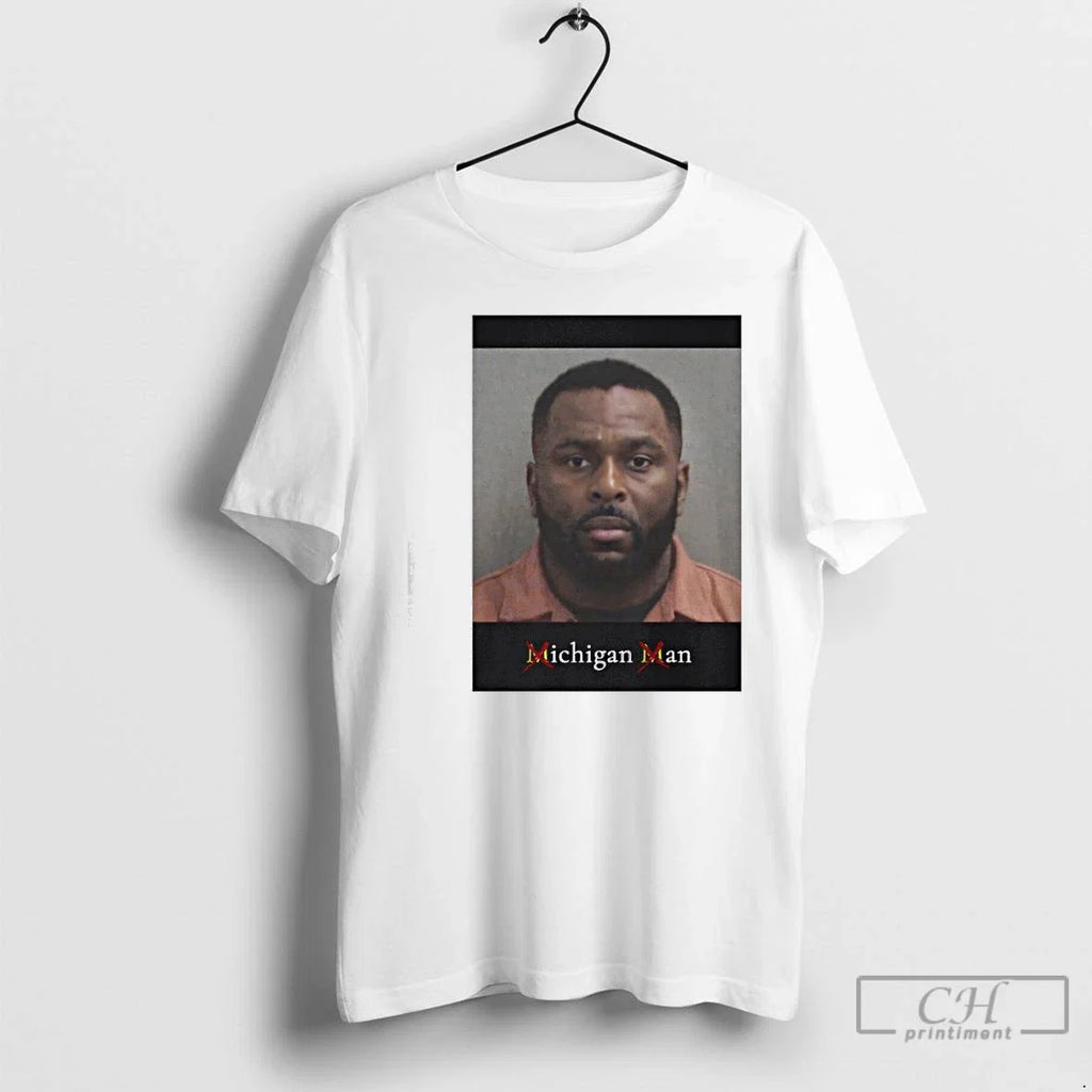 Classic Sherrone Moore Mugshot Michigan Man - Adult & Kids T-Shirts, Sweatshirts & Hoodies apparel design preview 1