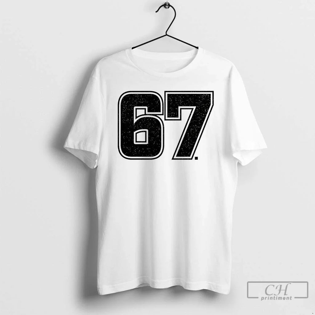 Classic Six Seven Numbers 67 - Adult & Kids T-Shirts, Sweatshirts & Hoodies apparel design preview 1