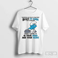 Classic Smurf Sometimes You Have To Stay Silent - Adult & Kids T-Shirts, Sweatshirts & Hoodies apparel design preview 1