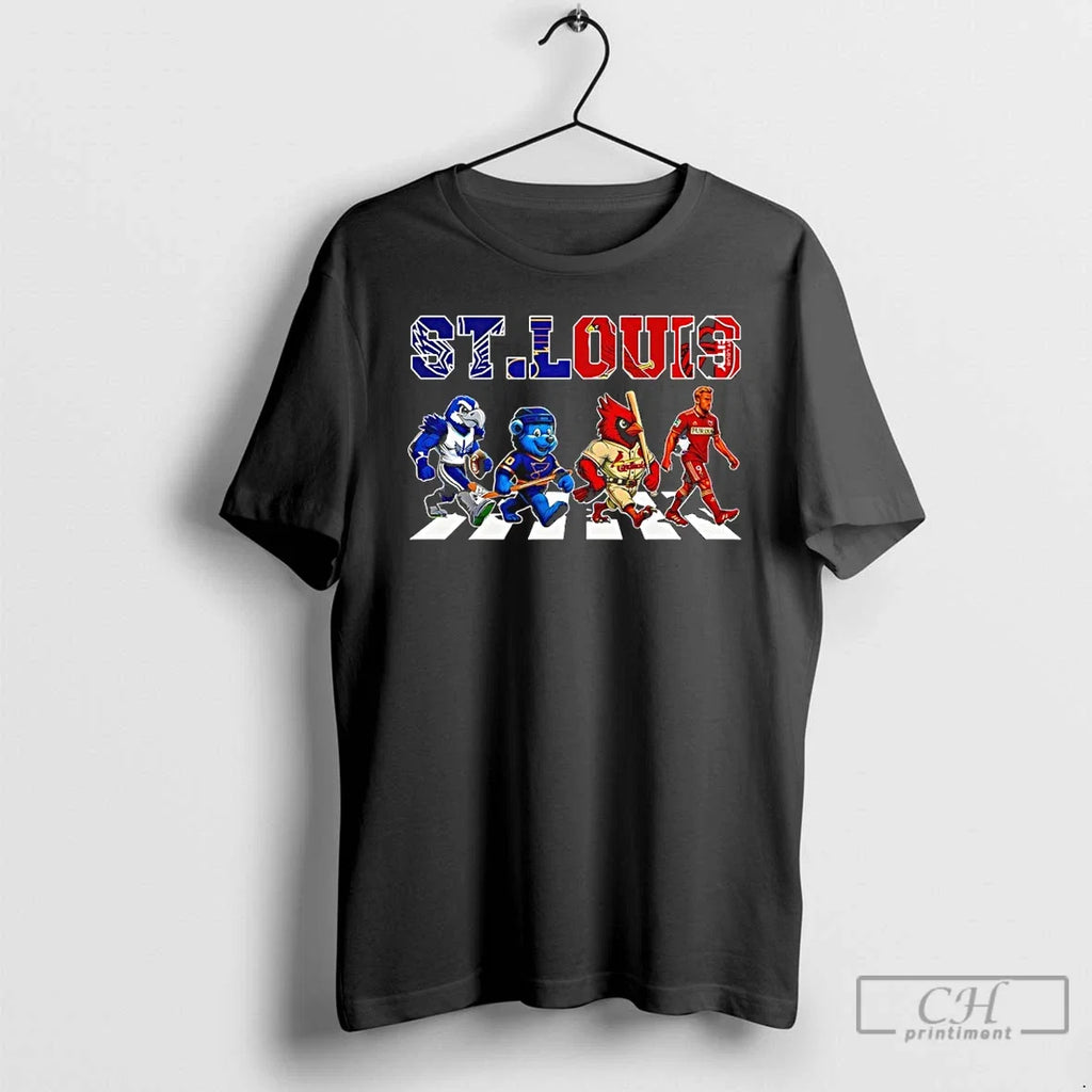 Classic St Louis Sports Team Abbey Road Signatures - Adult & Kids T-Shirts, Sweatshirts & Hoodies apparel design preview 1
