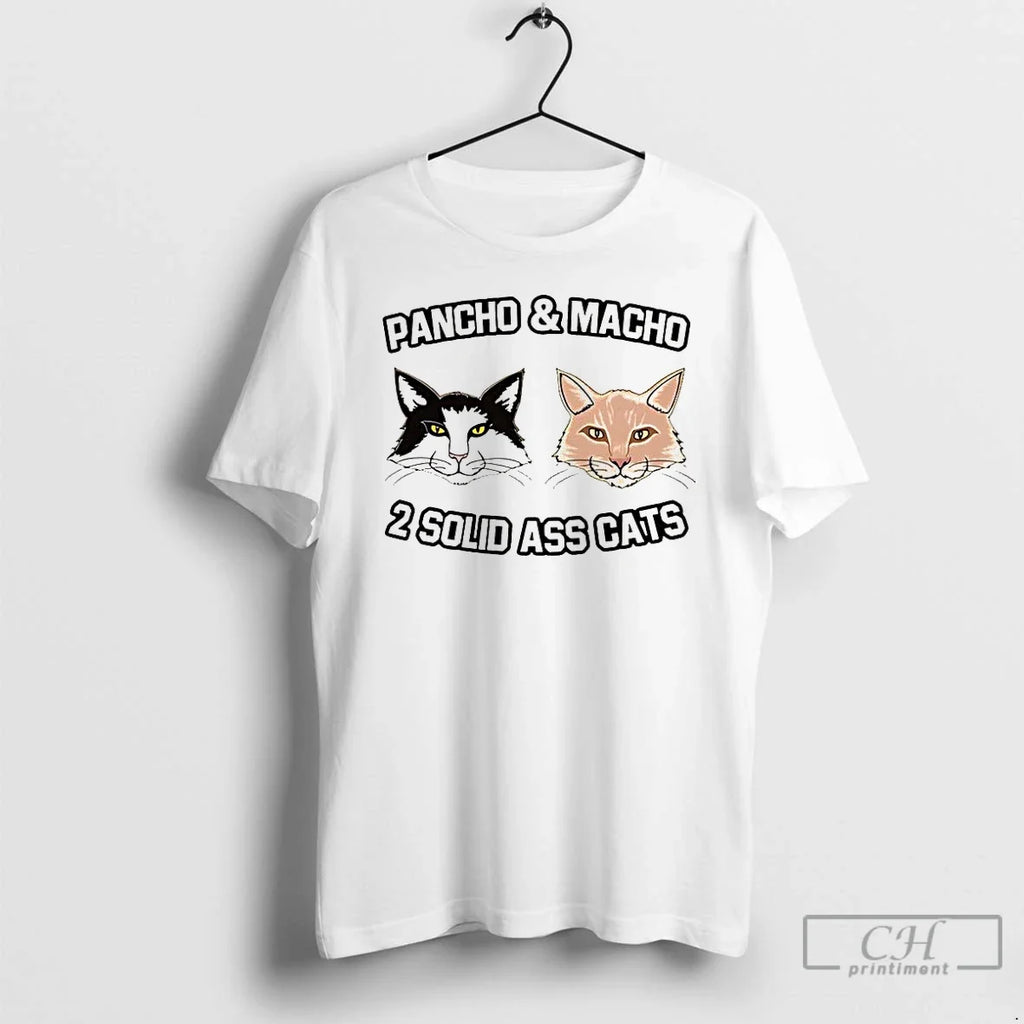 Classic Stone Colds Cat Pancho And Macho Two Solid - Adult & Kids T-Shirts, Sweatshirts & Hoodies apparel design preview 1