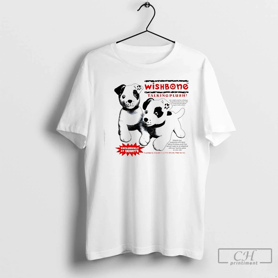 Classic Talking Wishbone Plush Toy Dog - Adult & Kids T-Shirts, Sweatshirts & Hoodies apparel design preview 1