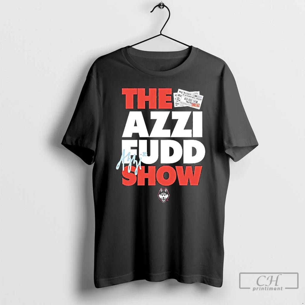 Classic The Azzi Fudd Show Uconn Huskies Logo - Adult & Kids T-Shirts, Sweatshirts & Hoodies apparel design preview 1