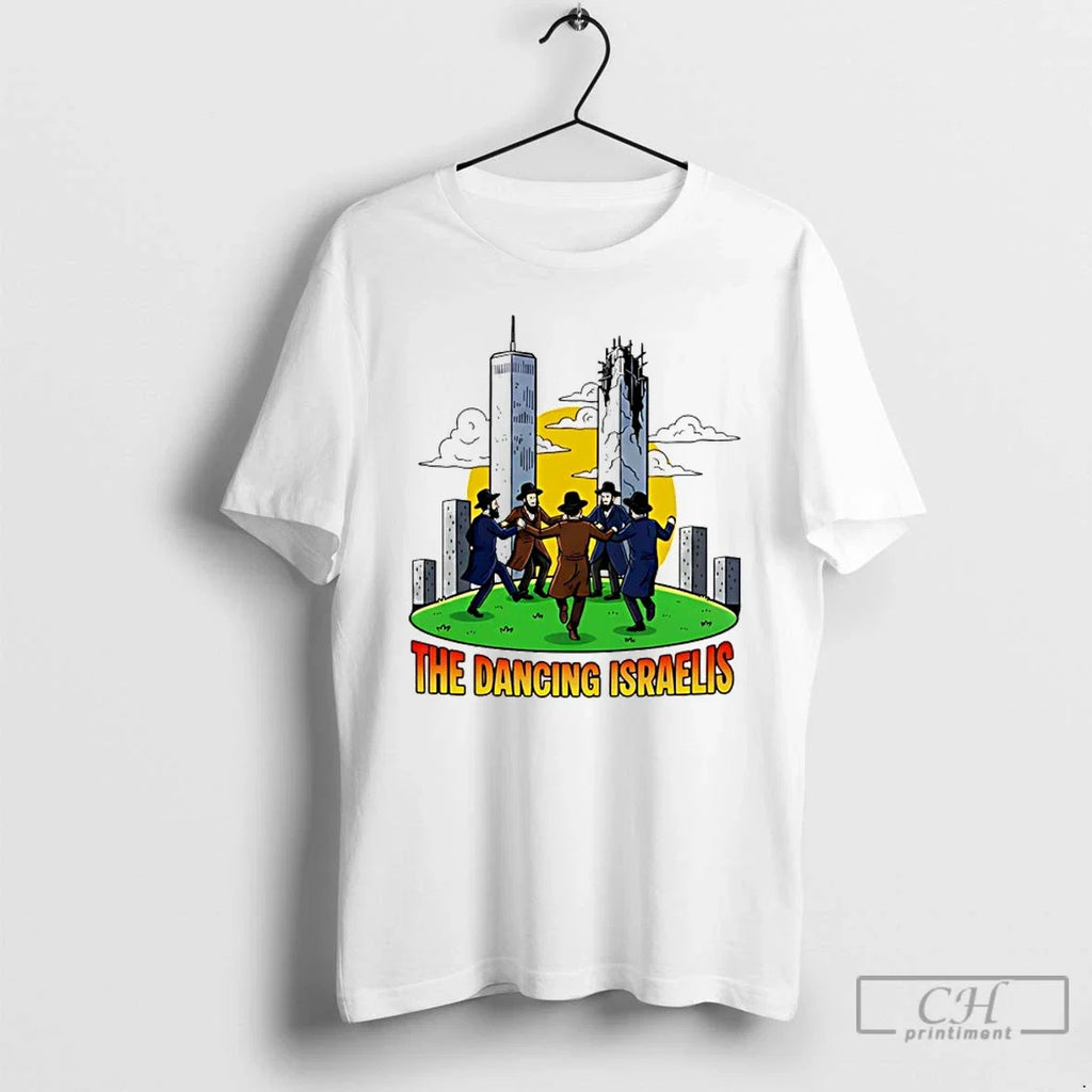 Classic The Dancing Israelis Jews City Skyline - Adult & Kids T-Shirts, Sweatshirts & Hoodies apparel design preview 1