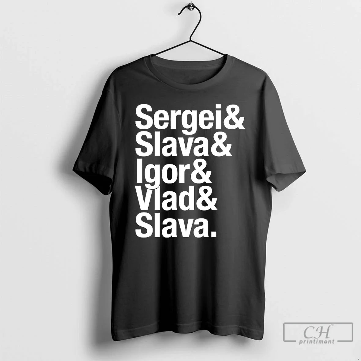 Classic The Russian Five Ampersand And Detroit Hockey - Adult & Kids T-Shirts, Sweatshirts & Hoodies apparel design preview 1
