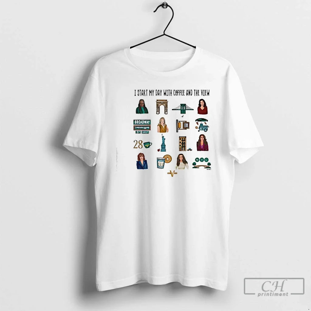 Classic The View I Start My Day With Coffee And - Adult & Kids T-Shirts, Sweatshirts & Hoodies apparel design preview 1