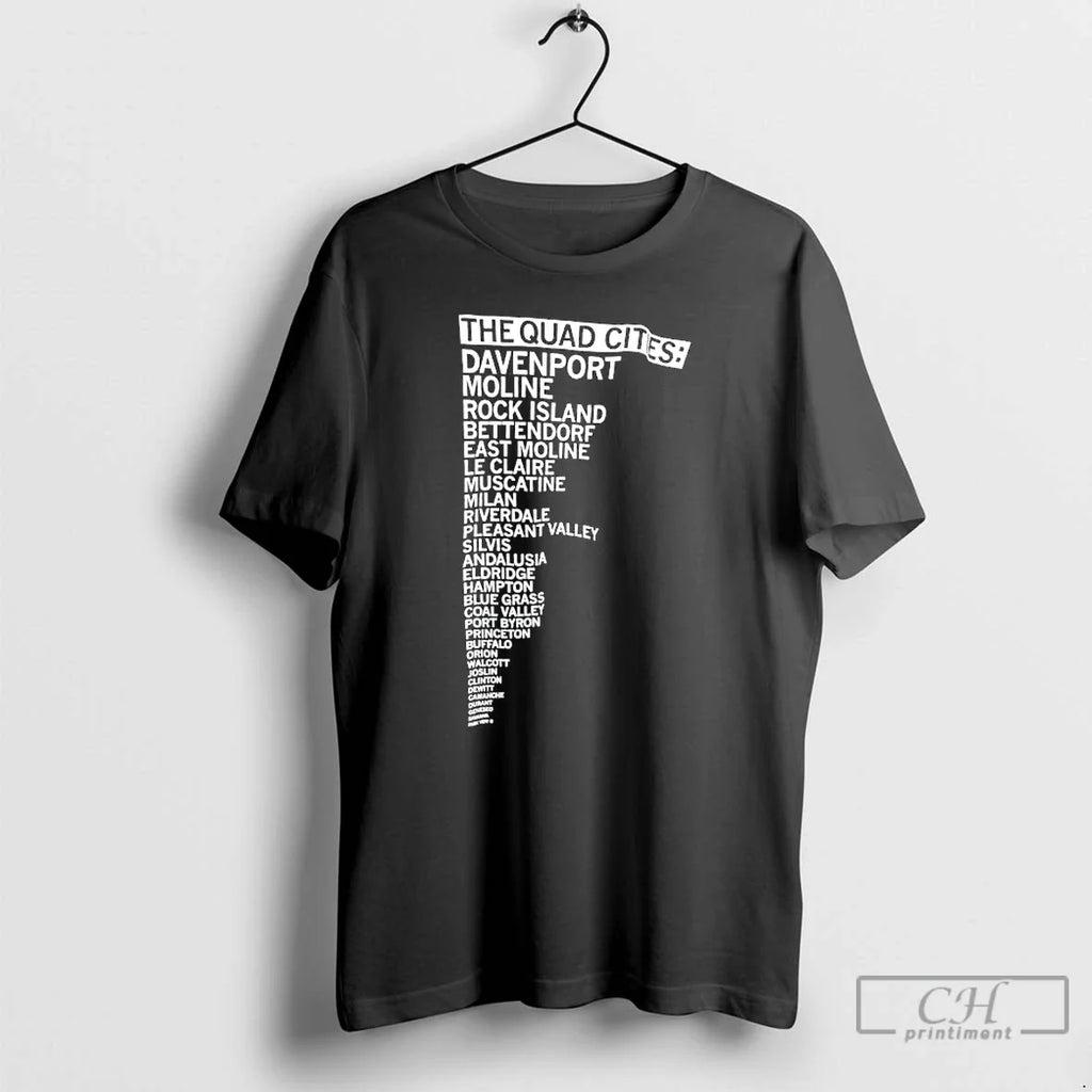 Classic The Quad Cities Davenport Moline Rock Island - Adult & Kids T-Shirts, Sweatshirts & Hoodies apparel design preview 1