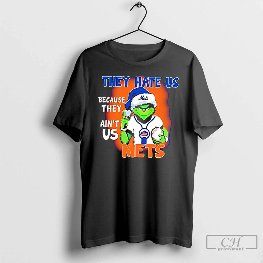 Classic They Hate Us Because Aint New York Mets - Adult & Kids T-Shirts, Sweatshirts & Hoodies apparel design preview 1