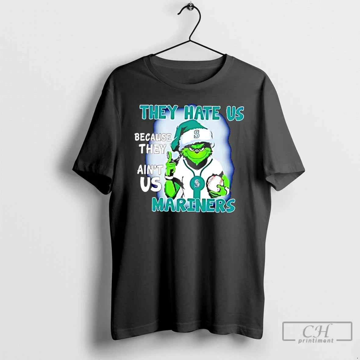Classic They Hate Us Because Aint Seattle Mariners - Adult & Kids T-Shirts, Sweatshirts & Hoodies apparel design preview 1