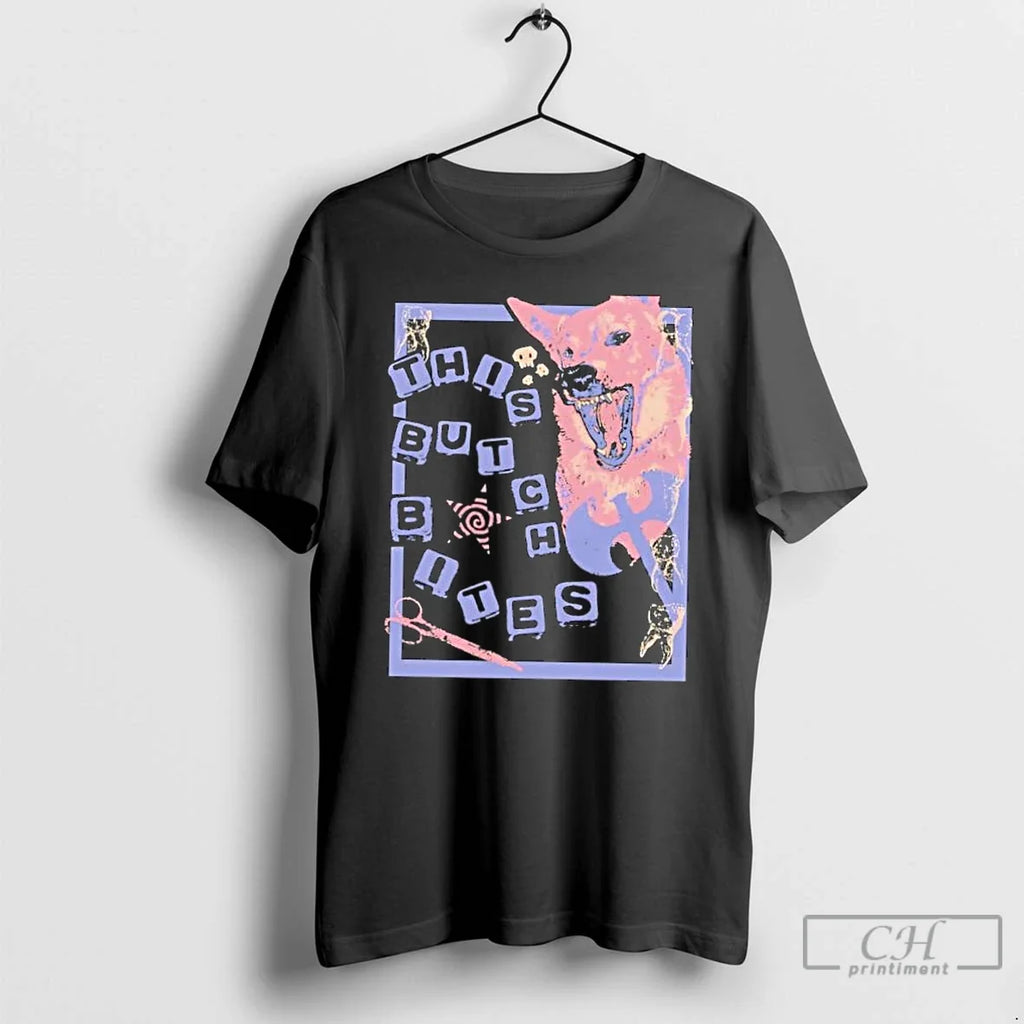 Classic This Butch Bites Dog Art Retro - Adult & Kids T-Shirts, Sweatshirts & Hoodies apparel design preview 1
