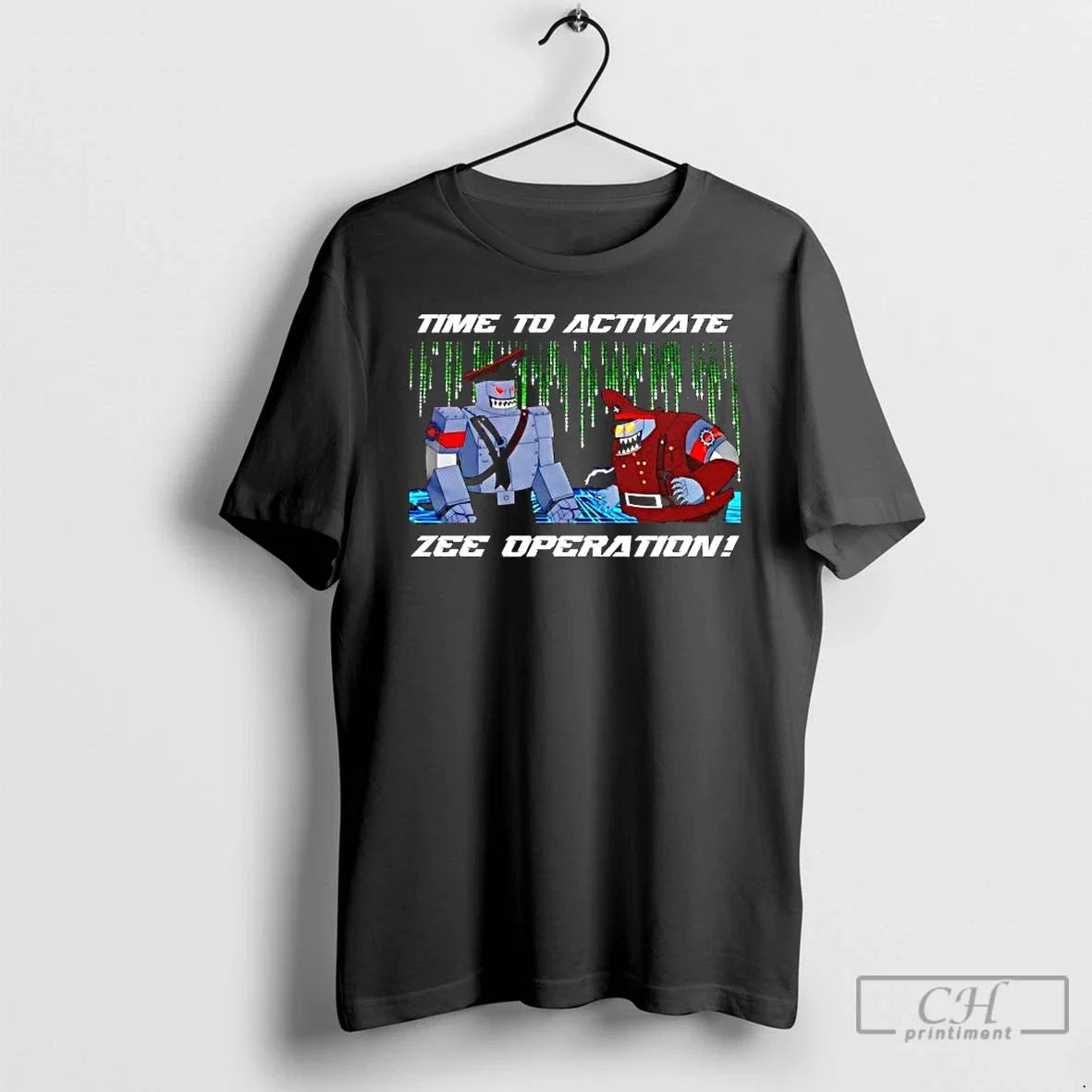 Classic Time To Activate Zee Operation Robot Military - Adult & Kids T-Shirts, Sweatshirts & Hoodies apparel design preview 1