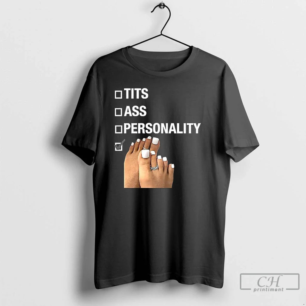 Classic Tits Ass Personality Toes Selection Checklist - Adult & Kids T-Shirts, Sweatshirts & Hoodies apparel design preview 1