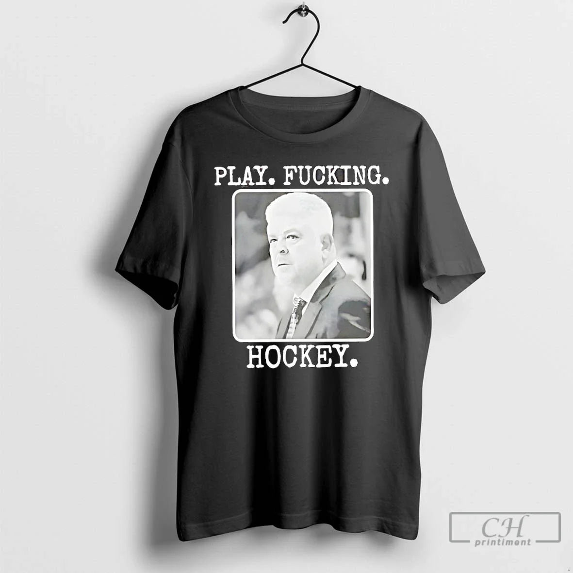 Classic Todd Mclellan Play Fucking Hockey - Adult & Kids T-Shirts, Sweatshirts & Hoodies apparel design preview 1