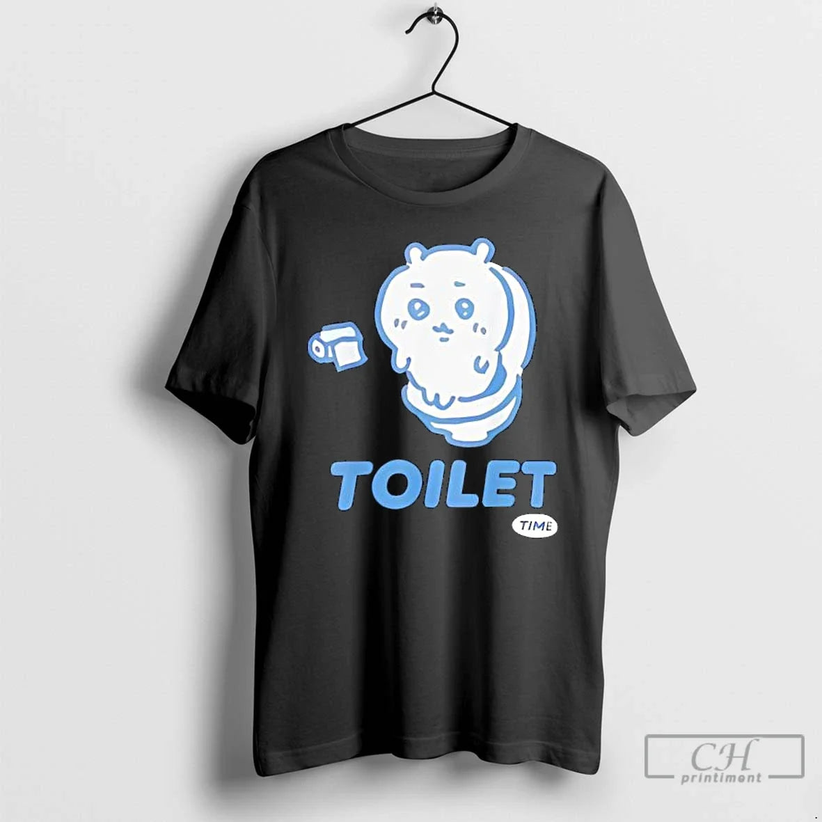 Classic Toilet Time Chikawa Meme Cute - Adult & Kids T-Shirts, Sweatshirts & Hoodies apparel design preview 1