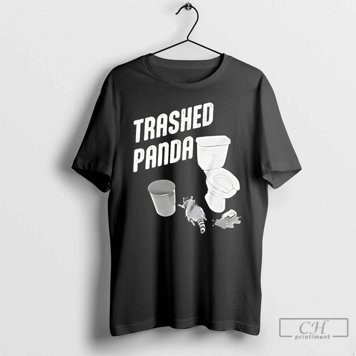 Classic Trashed Panda Drunk Raccoon - Adult & Kids T-Shirts, Sweatshirts & Hoodies apparel design preview 1