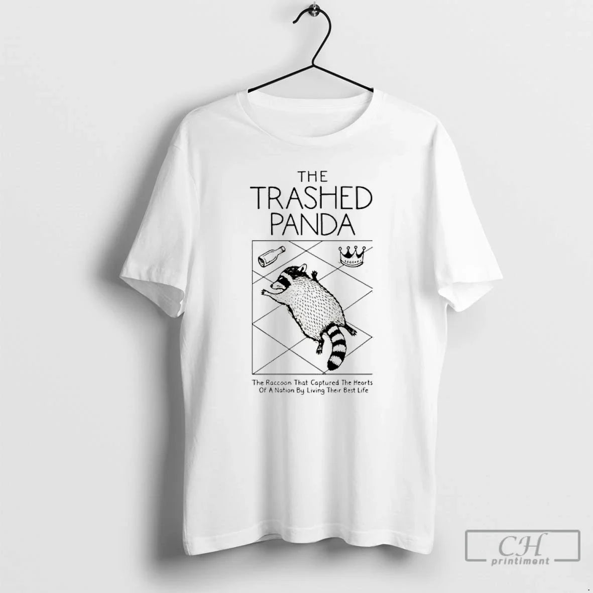 Classic Trashed Panda The Raccoon That Captured Heats - Adult & Kids T-Shirts, Sweatshirts & Hoodies apparel design preview 1