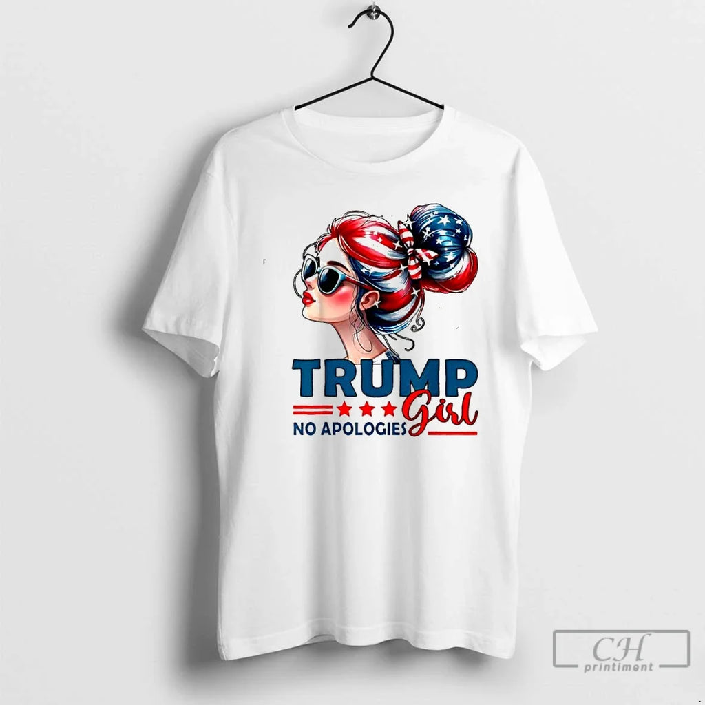 Classic Trump Girl No Apologies - Adult & Kids T-Shirts, Sweatshirts & Hoodies apparel design preview 1