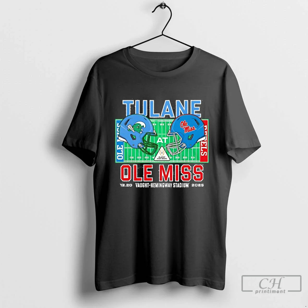 Classic Tulane Green Wave Vs Ole Miss 2025 College - Adult & Kids T-Shirts, Sweatshirts & Hoodies apparel design preview 1