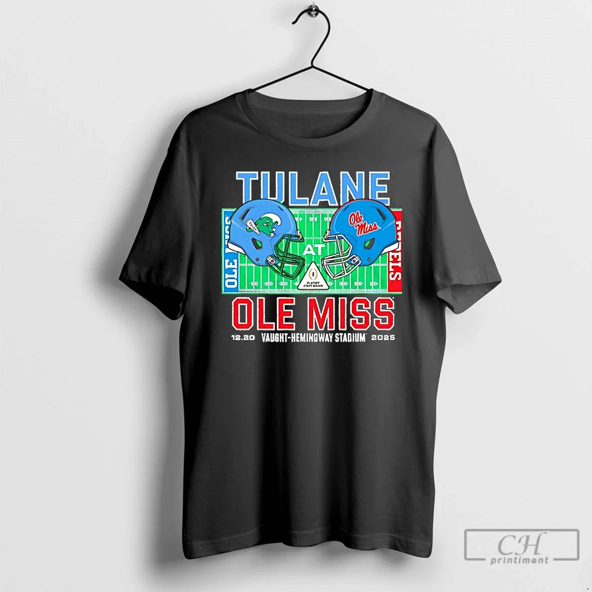 Classic Tulane Vs Ole Miss 2025 College Football - Adult & Kids T-Shirts, Sweatshirts & Hoodies apparel design preview 1