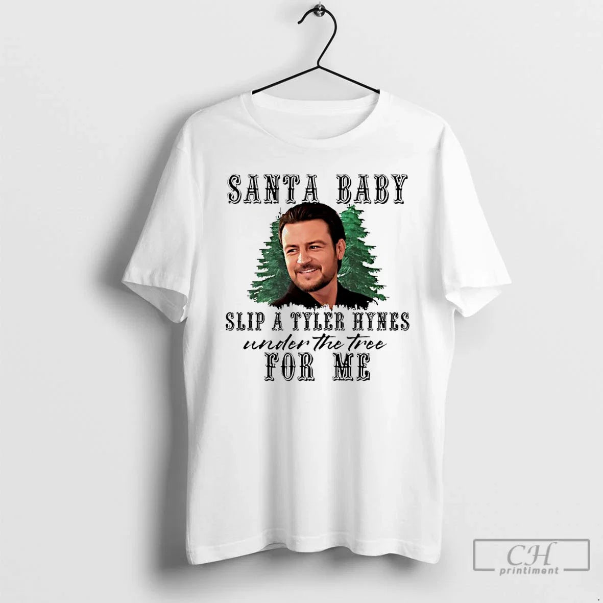 Classic Tyler Hynes Santa Baby Slip A Under The Tree - Adult & Kids T-Shirts, Sweatshirts & Hoodies apparel design preview 1