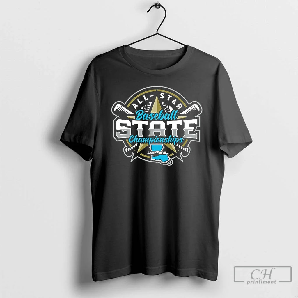Classic Usssa Baton Rouge All Star Baseball State - Adult & Kids T-Shirts, Sweatshirts & Hoodies apparel design preview 1